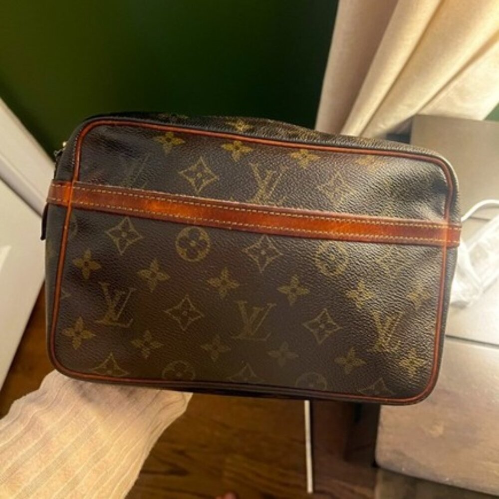 Louis Vuitton Brown Monogram Cosmetic Bag